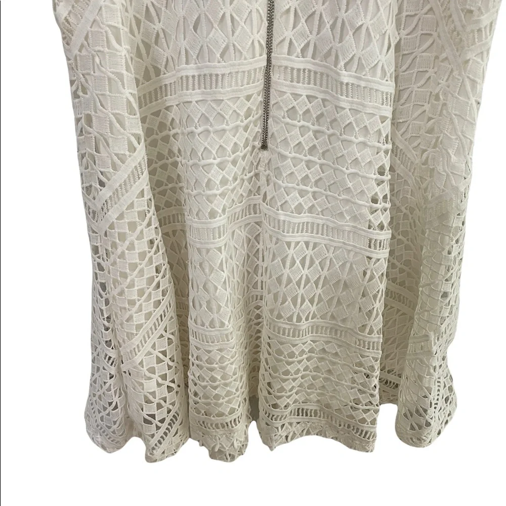 Lulu’s White Crochet Lace Skater Dress - Picture 9 of 10
